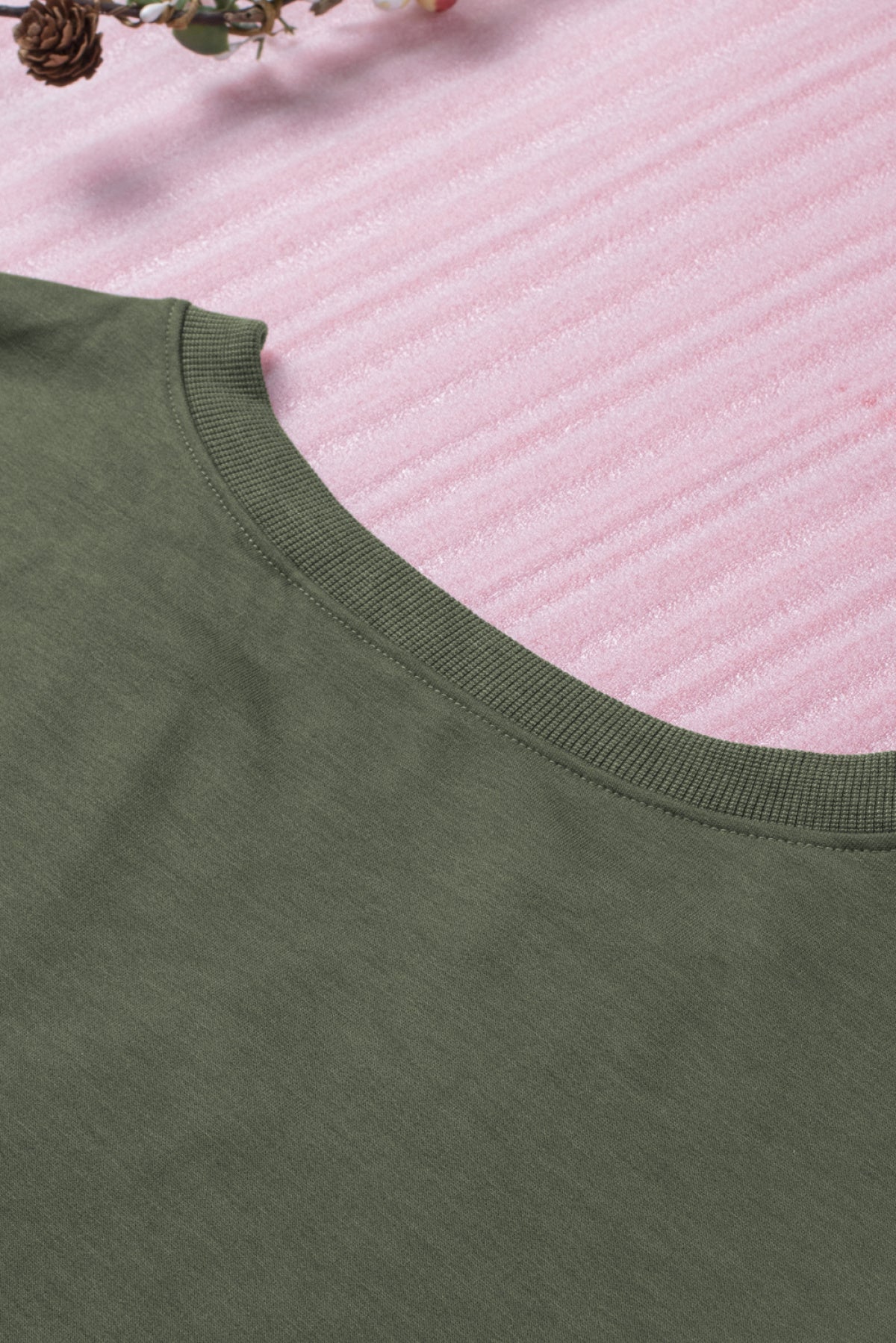 Buttoned V Neck Loose Fit Top