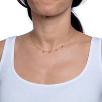 Personalized Brass Multi Letter Dangle Necklace