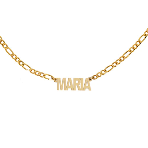 Personalized Figaro Brass Necklace